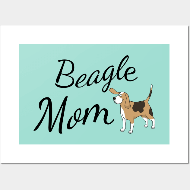 Beagle Mom Wall Art by tribbledesign